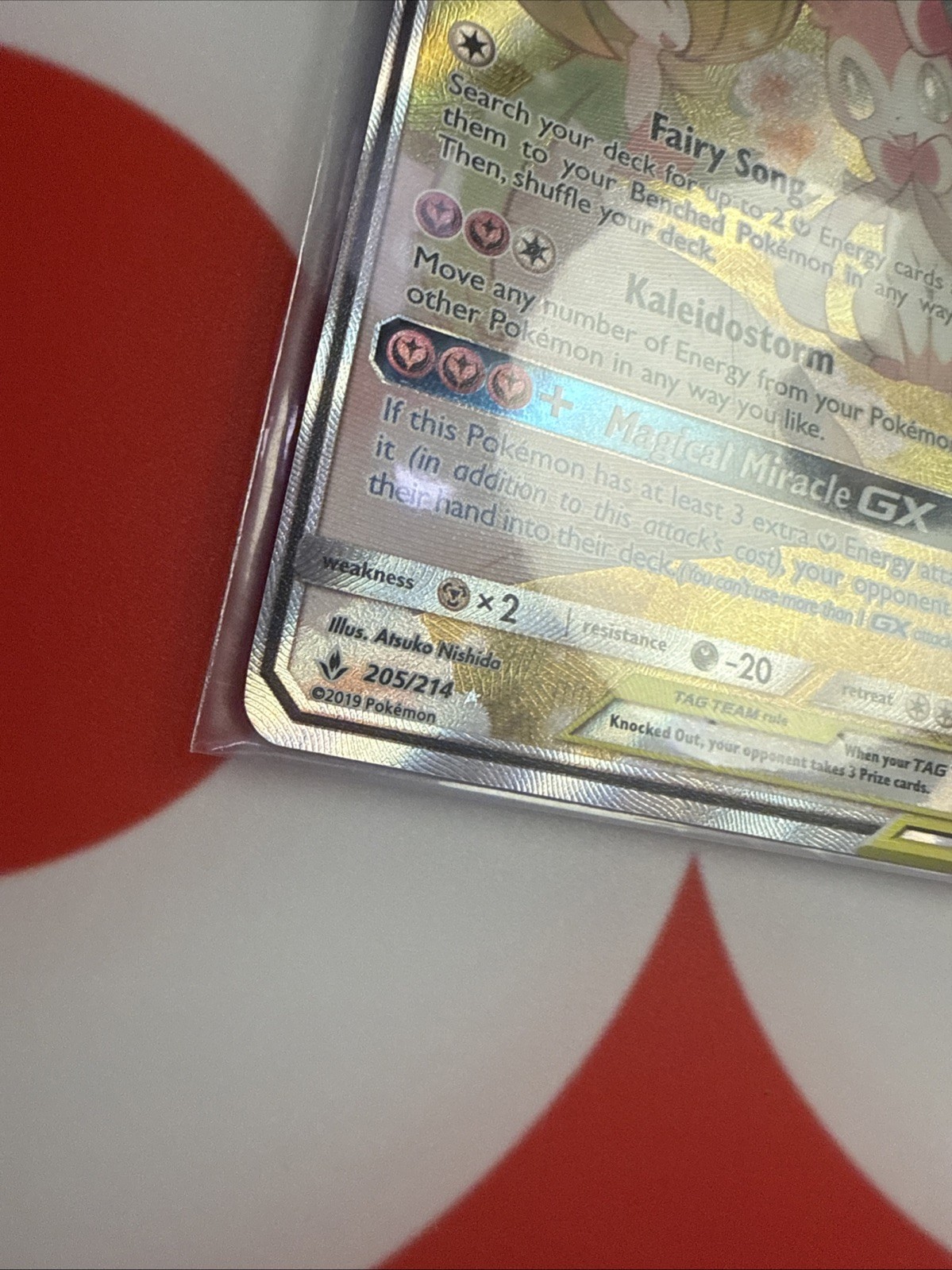 2019 Pokémon Tag Team Gardevoir & Sylveon GX 205/214 Full Art Holo
