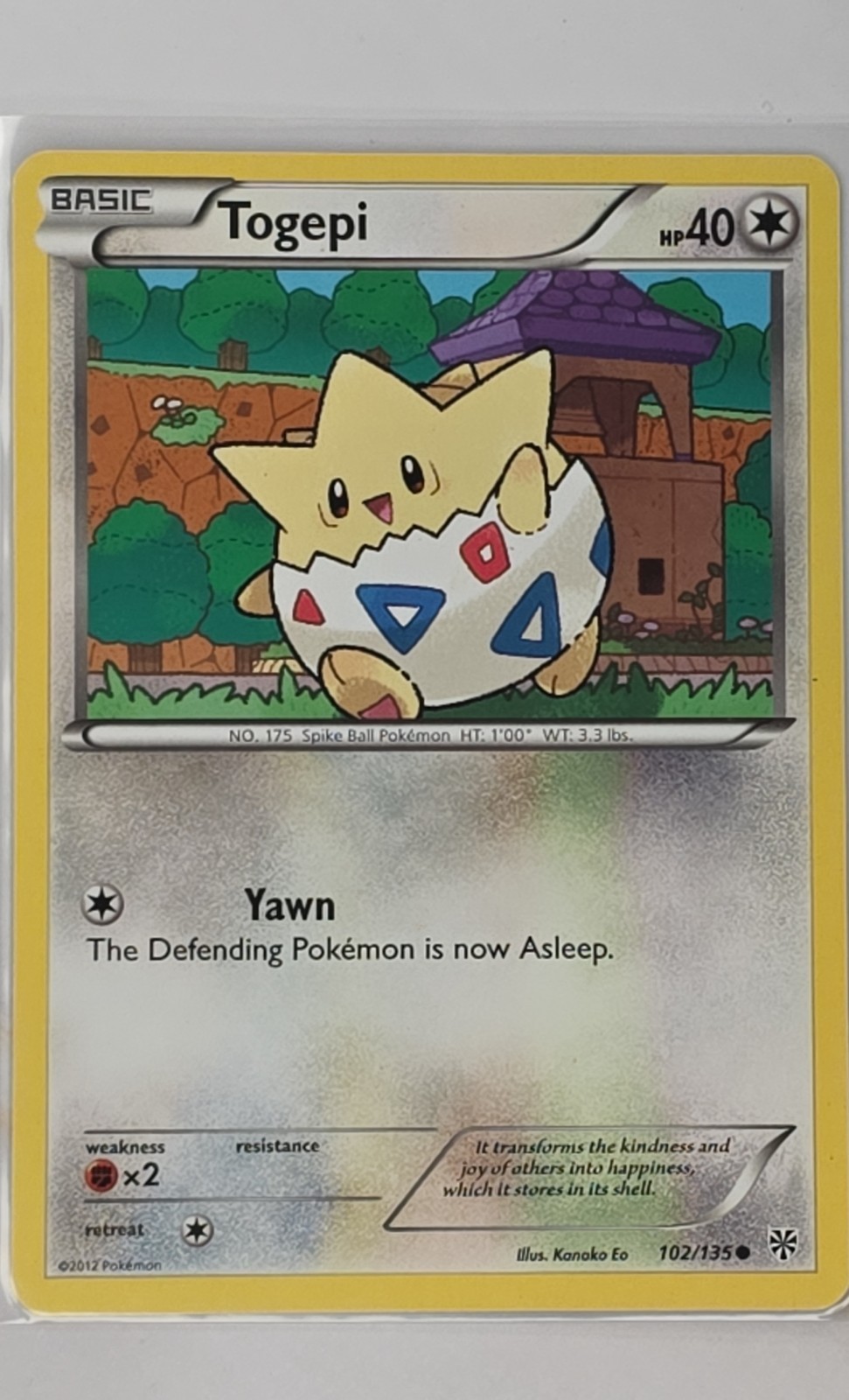 Togepi 102/135 Plasma Storm Regular