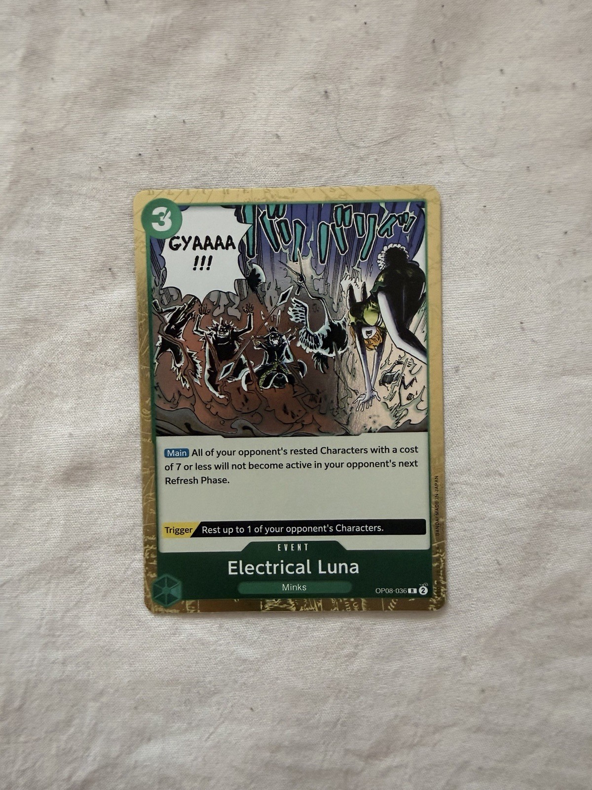 Electrical Luna OP08-036 One Piece Are Two Legends Foil Rare Event