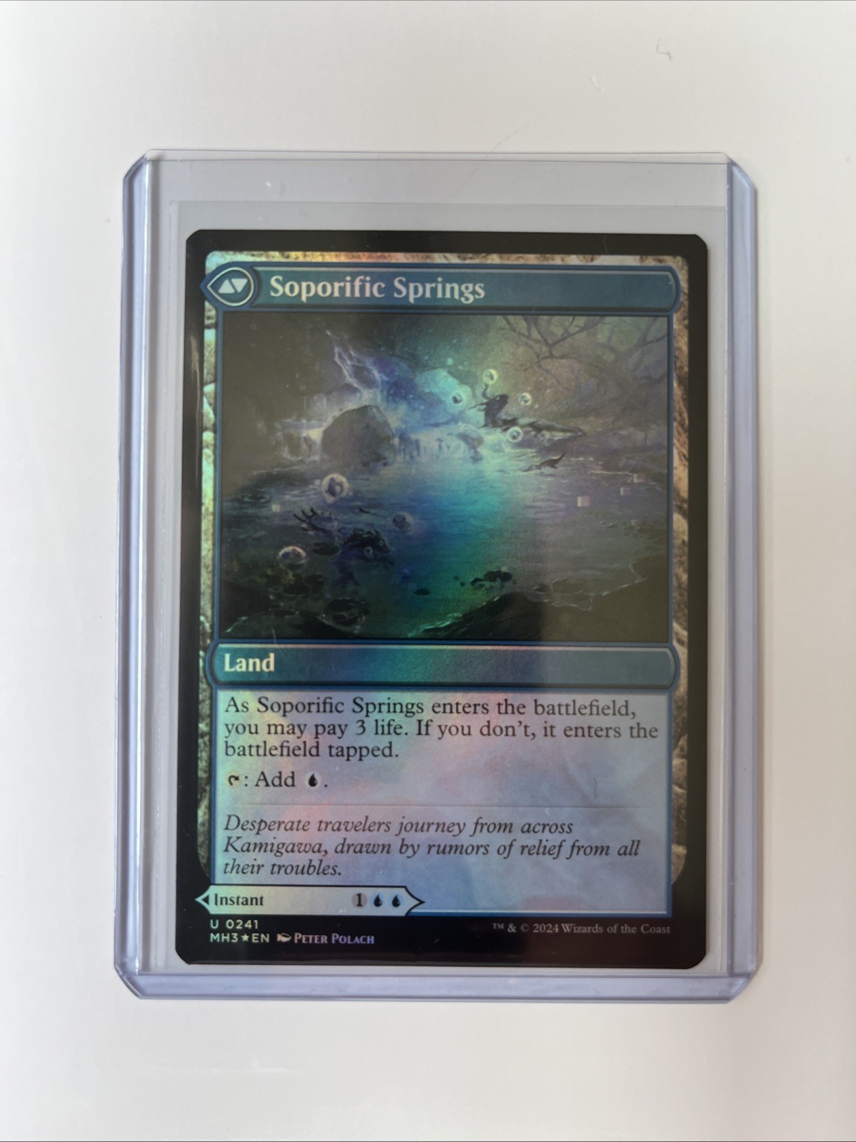 MTG Magic FOIL Sink into Stupor / Soporific Springs Modern Horizons NM a06