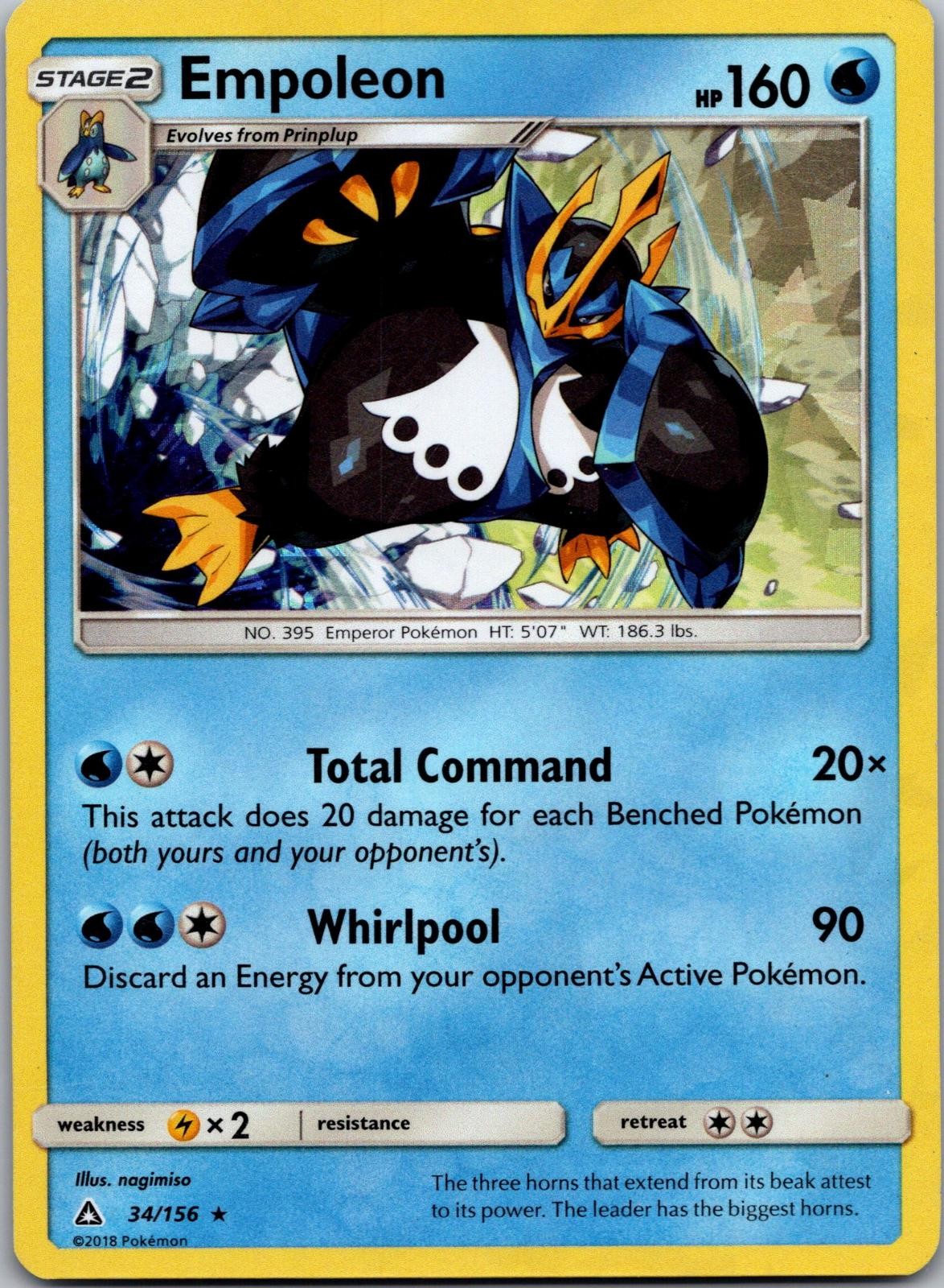 Empoleon (Cracked Ice Holo) 34/156 Holo Rare Deck Exclusives Pokemon LP