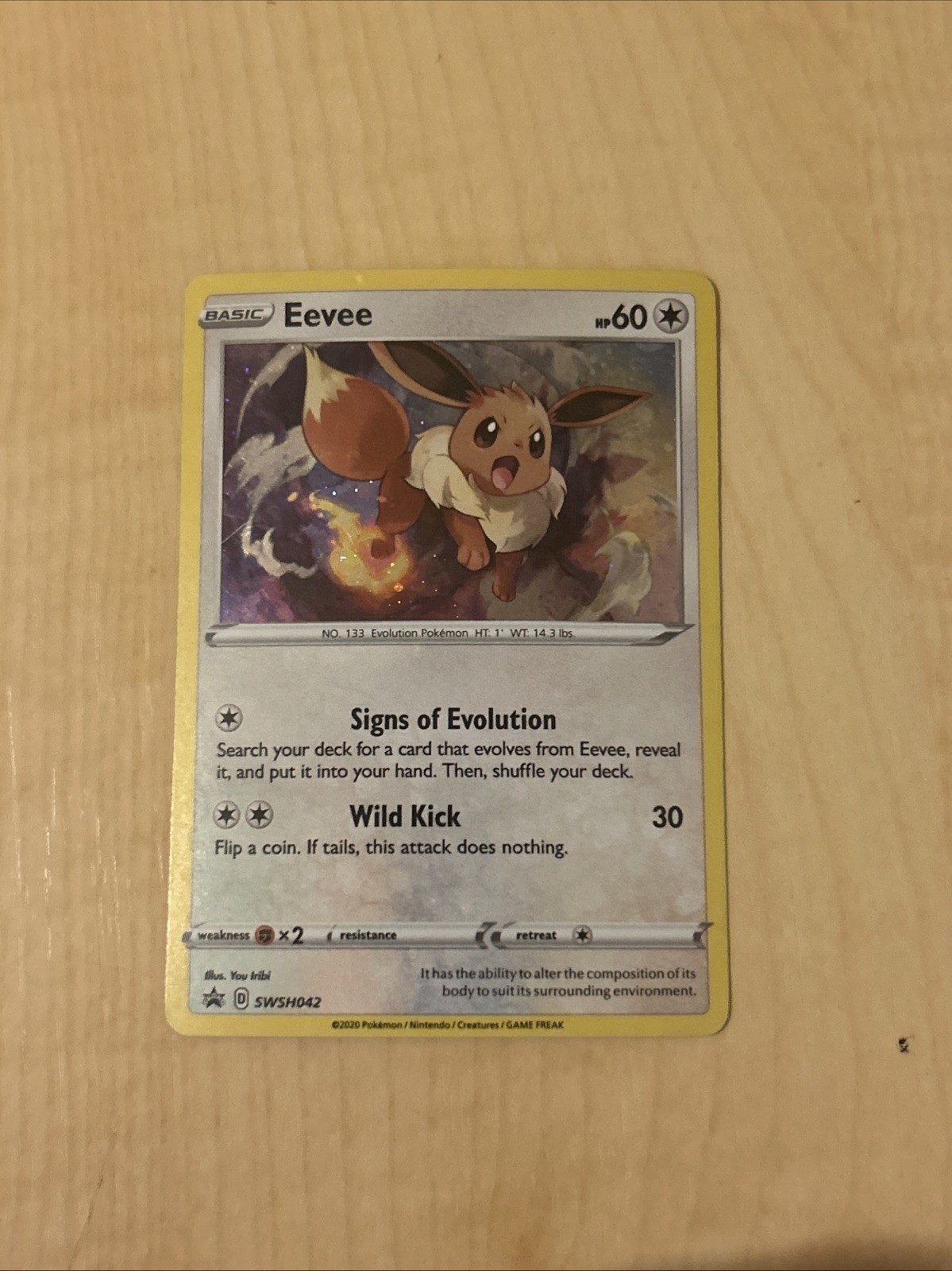 EEVEE SWSH042 Holo HOLO Promo Sword & Shield Promo Pokemon