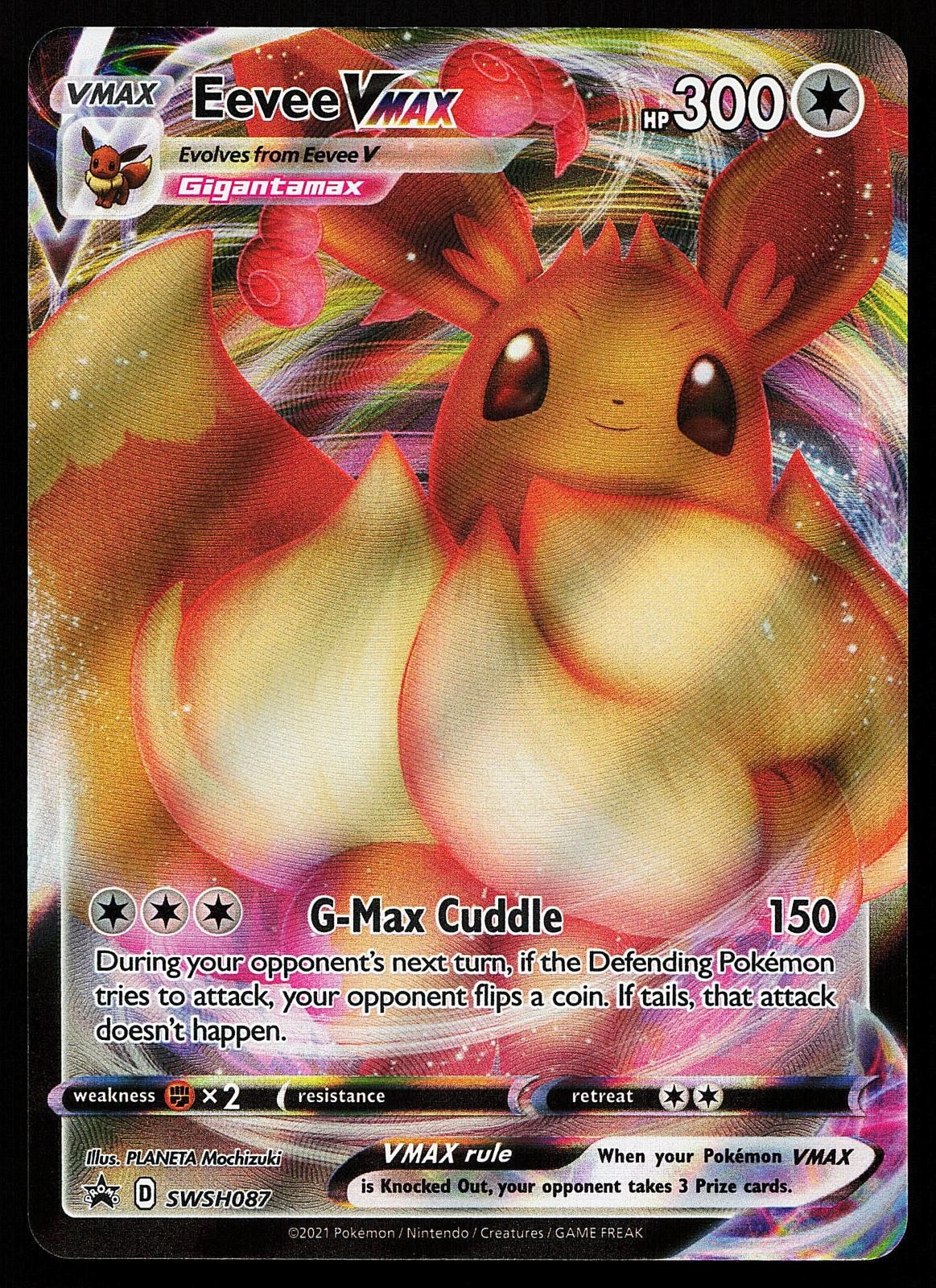 Eevee VMAX SWSH087 Holo Sword & Shield Promo Pokemon Card