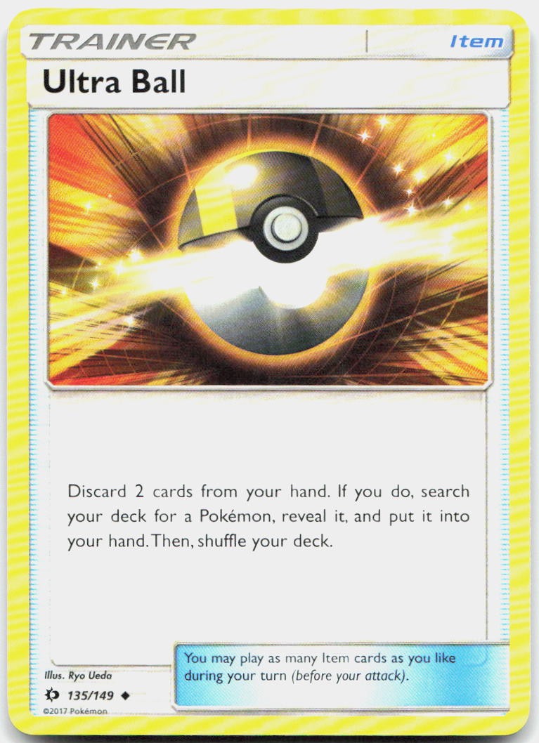 Ultra Ball Uncommon SM Base Set 135/149 LP