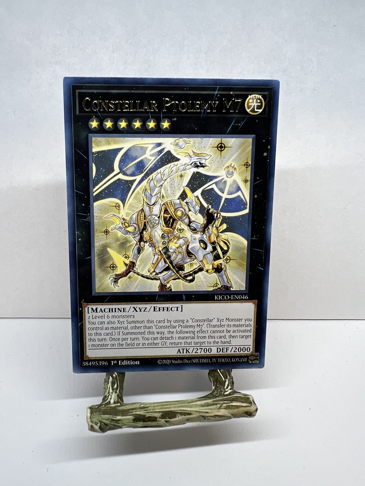 YuGiOh TCG Constellar Ptolemy M7 KICO-EN046 Gold 1st Edition Konami Card