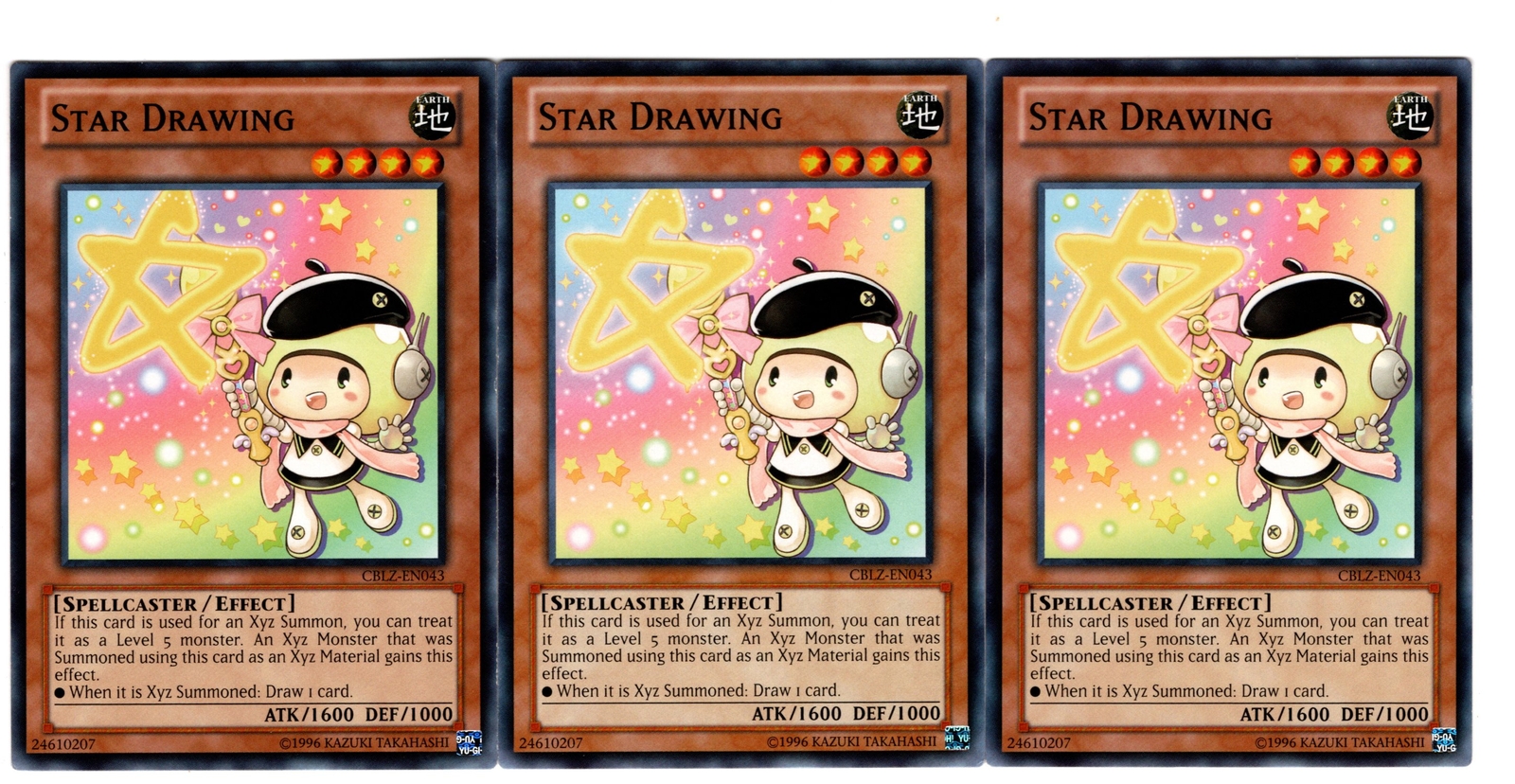 Yugioh – 3X Star Drawing – Common – Unlimited – CBLZ-EN043 – Near Mint