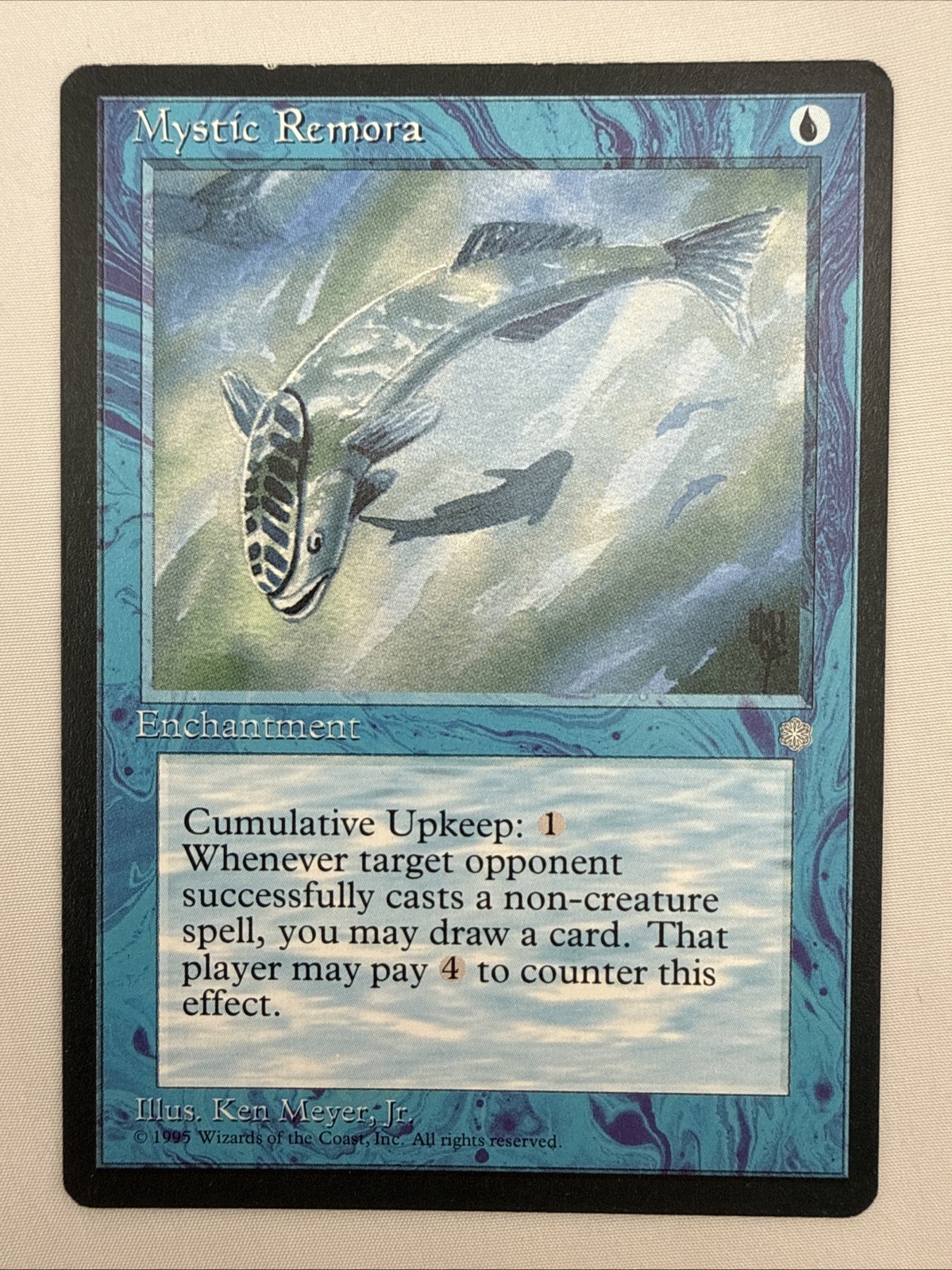 Mystic Remora x1 MTG Ice Age 1x Magic Excellent Light Play EX LP