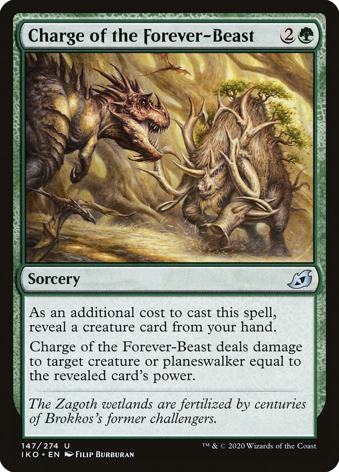 MTG Charge of the Forever-Beast (147/434) Ikoria Lair of Behemoths LP