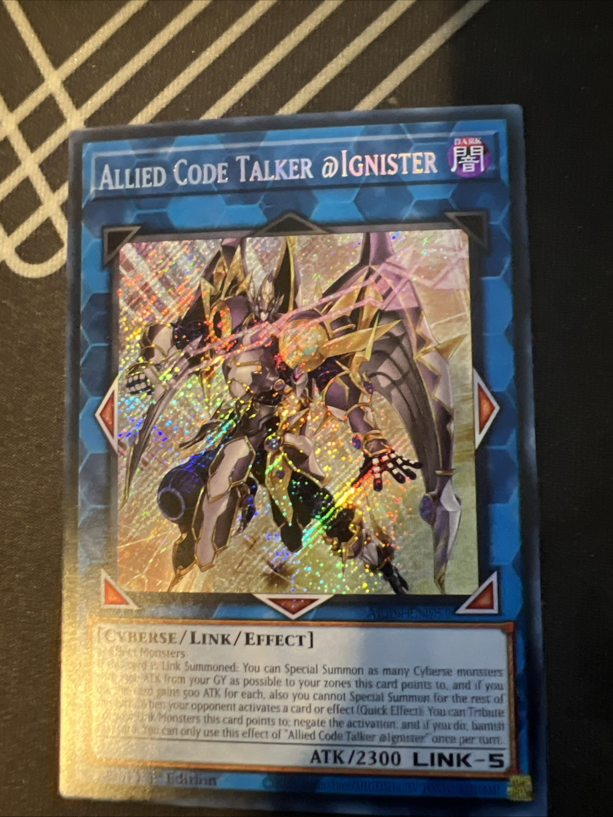 Yugioh! Alliance Insight Allied Code Talker @Ignister SR ALIN-EN051 IN HAND