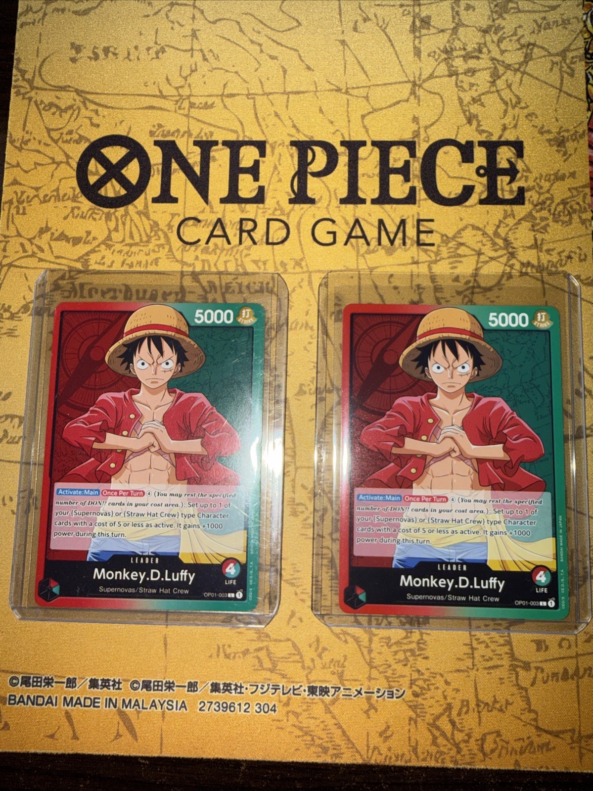 Monkey.D.Luffy (003) OP01-003 Romance Dawn Regular X2