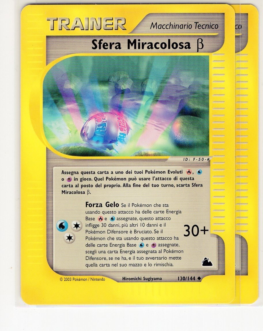 1x ~ITA~ ITALIAN Miracle Sphere B 130 Skyridge Pokemon Card (G8)