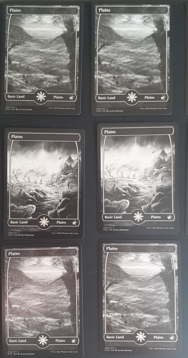 10x FULL ART PLAINS – Midnight Hunt – MTG – Magic the Gathering
