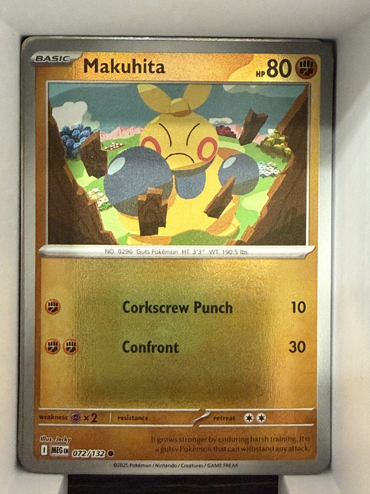 Makuhita Reverse Holo Common ME01: Mega Evolution 072/132 NM
