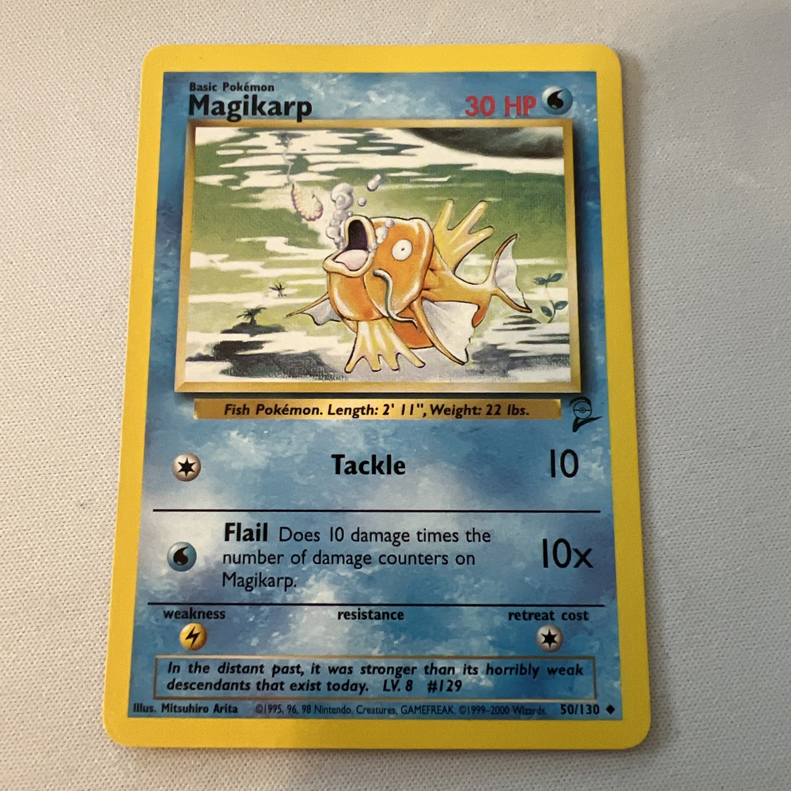 Pokémon TCG Magikarp Base Set 2 50/130 Regular Unlimited Uncommon LP