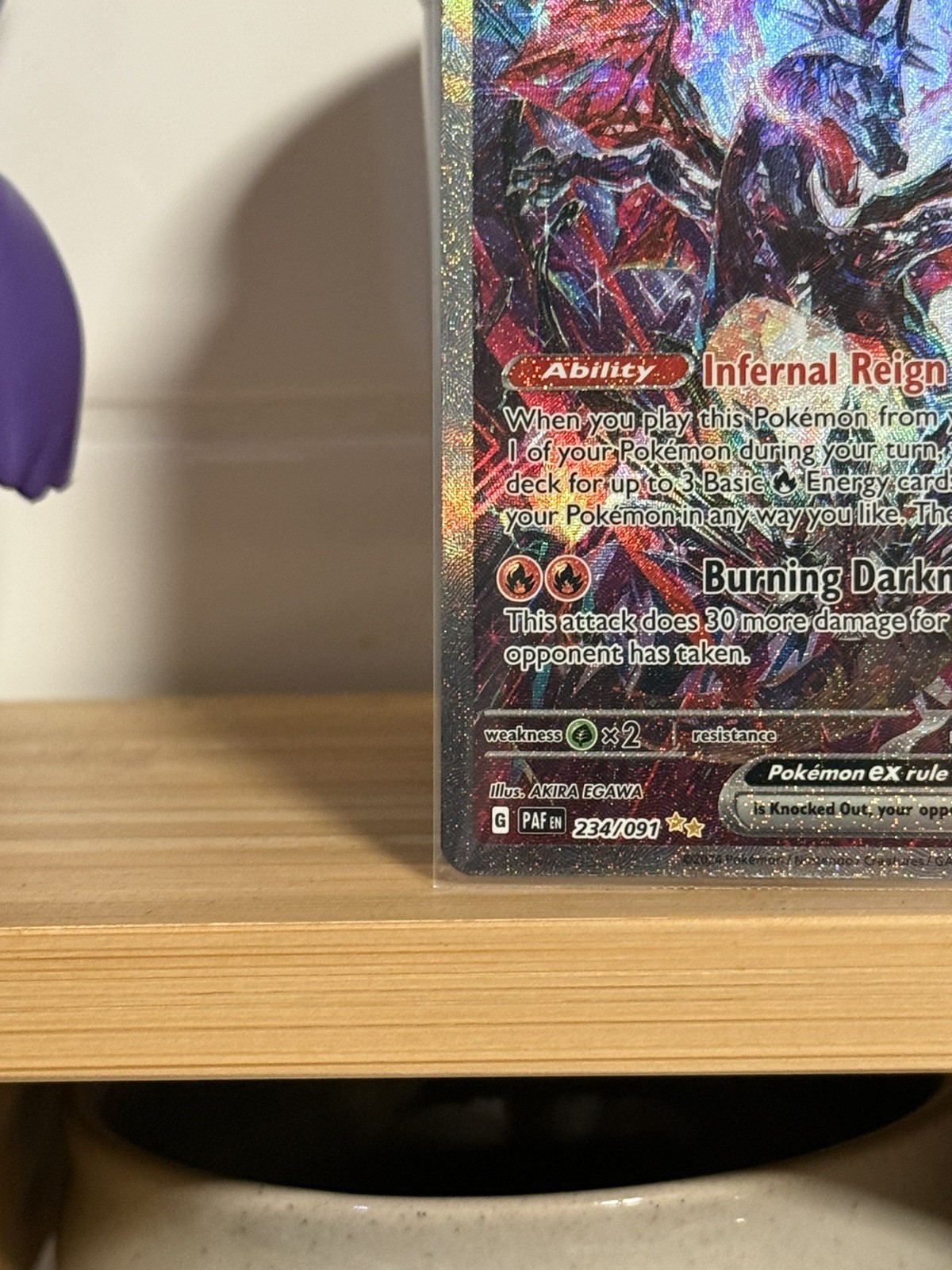 ✨⭐️✨ Pokémon TCG Charizard ex 234/091 Paldean Fates SIR Full Art Holo
