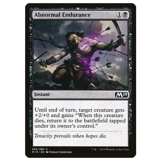 Magic The Gathering – Core Set 2019 – Abnormal Endurance – 85/280