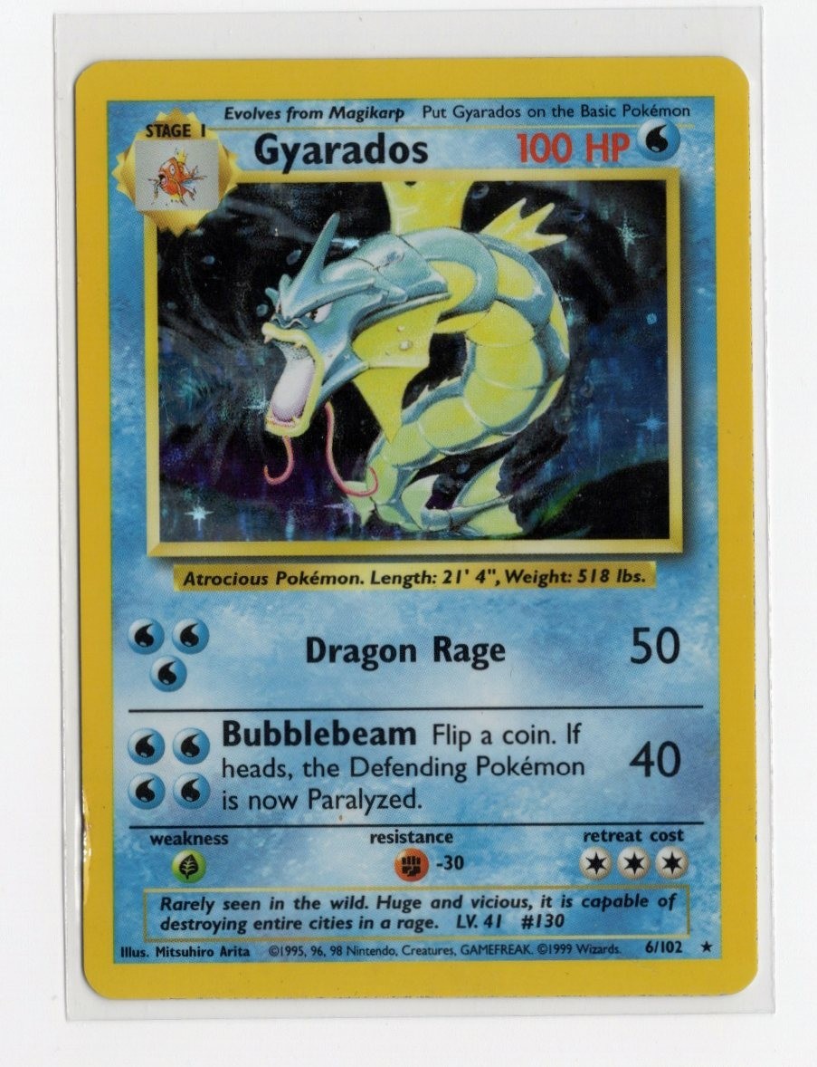 Gyarados 006/102 Base Set Holo rare