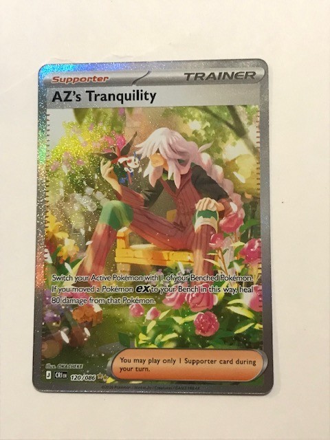 Pokemon AZ’s Tranquility 120/086 SIR Chaos Rising Special Illustration Rare NM