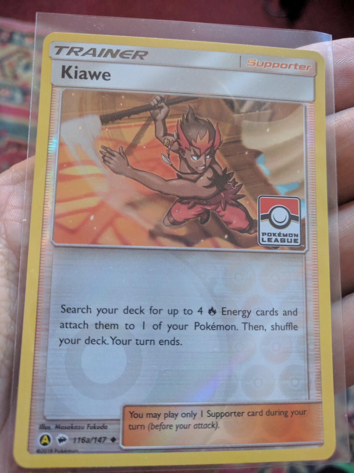Pokemon TCG Kiawe 116a/147 Burning Shadows Promo NM