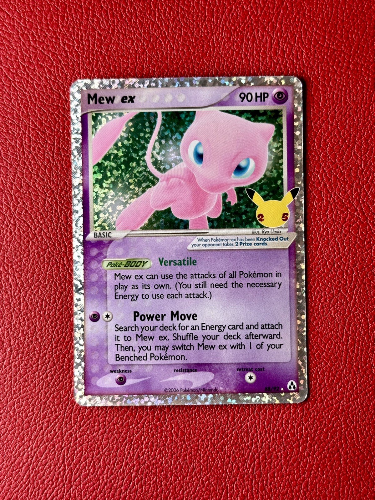 Pokemon Mew EX 88/92 Celebrations 25th Anniversary NM