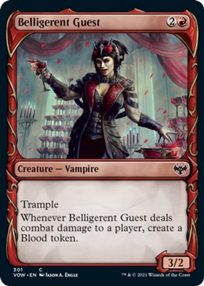 NM – Belligerent Guest (Showcase) VOW – 301 Innistrad: Crimson Vow