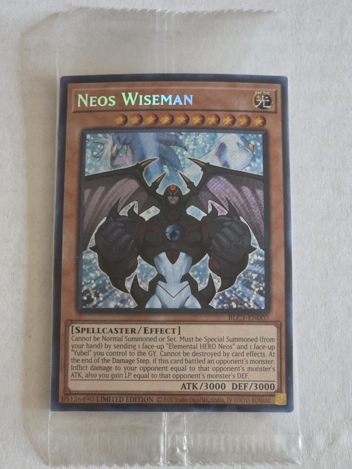 Neos Wiseman BLC1-EN007 Battles of Legend: Chapter 1 Secret Rare NM Yugioh