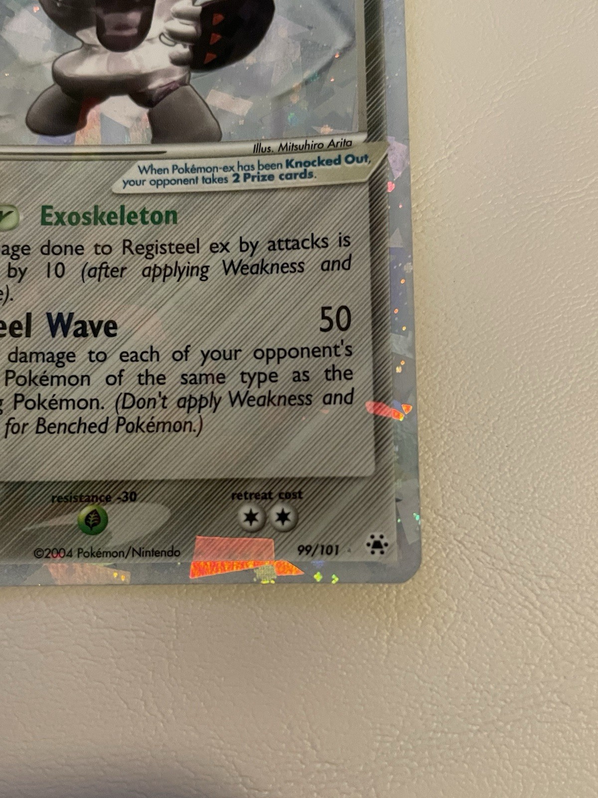 Registeel ex 99/101 EX Hidden Legends Holo Ultra Rare English 90HP Basic