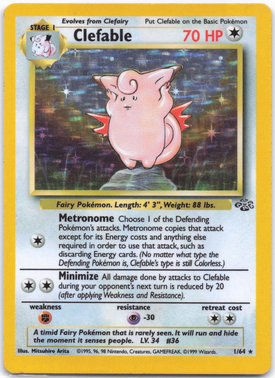 Jungle #01/64 Clefable (1)