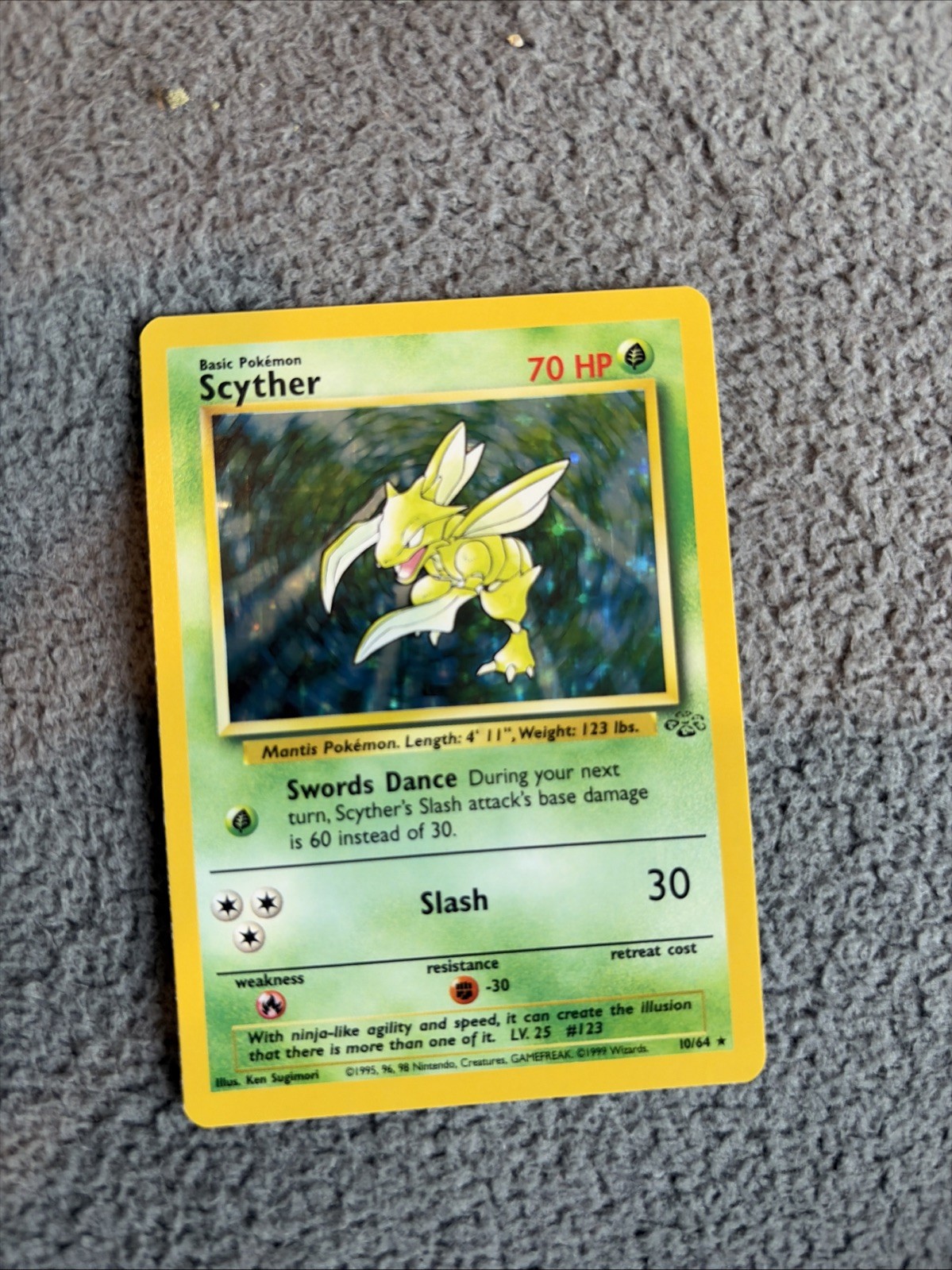 Scyther 017/130 Base Set 2 Holo