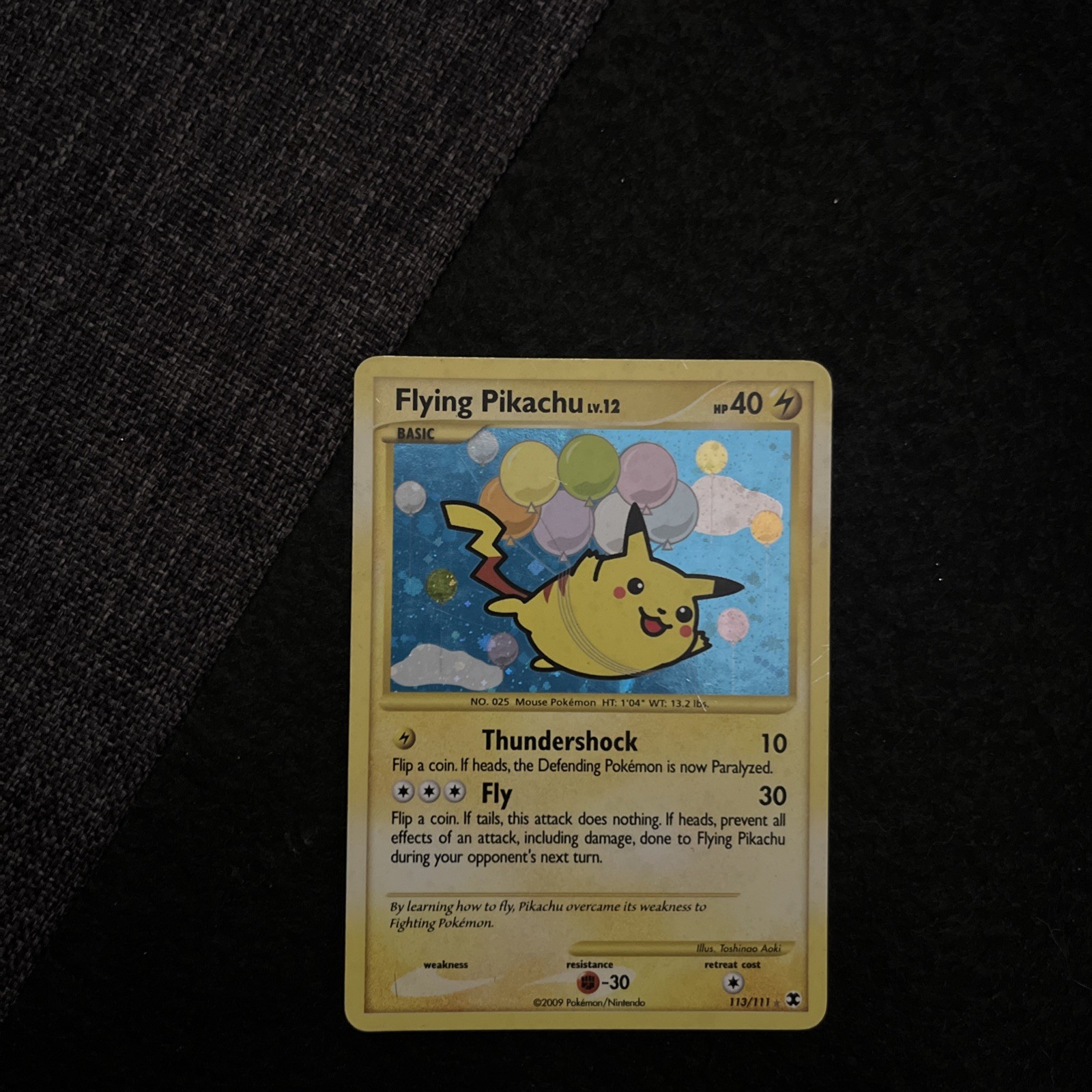 Flying Pikachu 113/111 Rising Rivals Holo