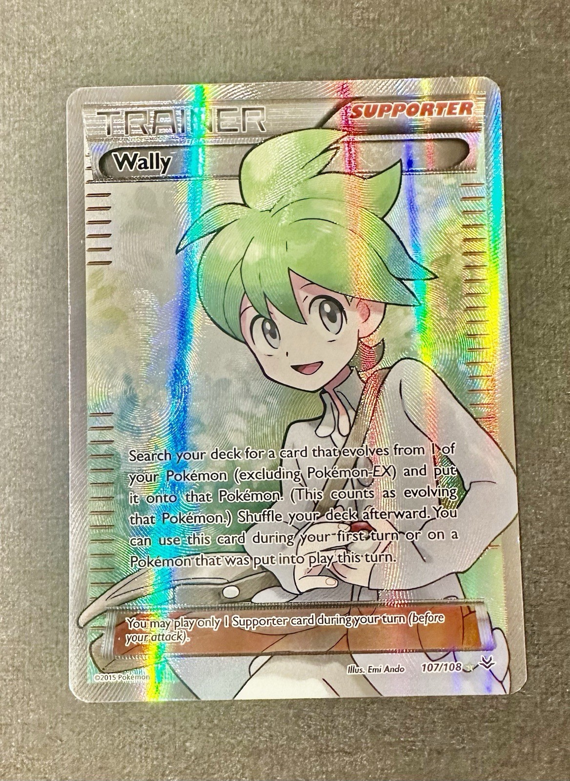 Wally (107 Full Art) – XY – Roaring Skies (ROS) – Lightly Played