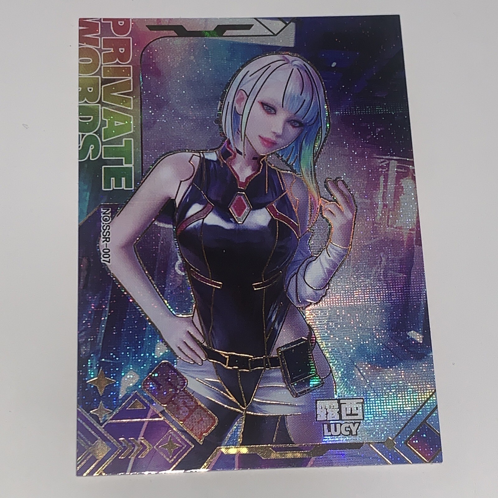 LUCY Cyberpunk: Edgerunners SSR Goddess Story Anime Waifu Card Girl Foil Doujin