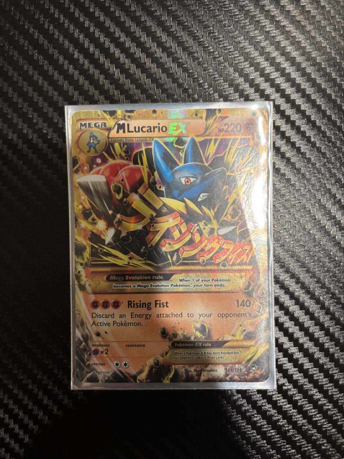 M Lucario EX 113/111 XY Furious Fists Holo Full Art Secret Rare English 220