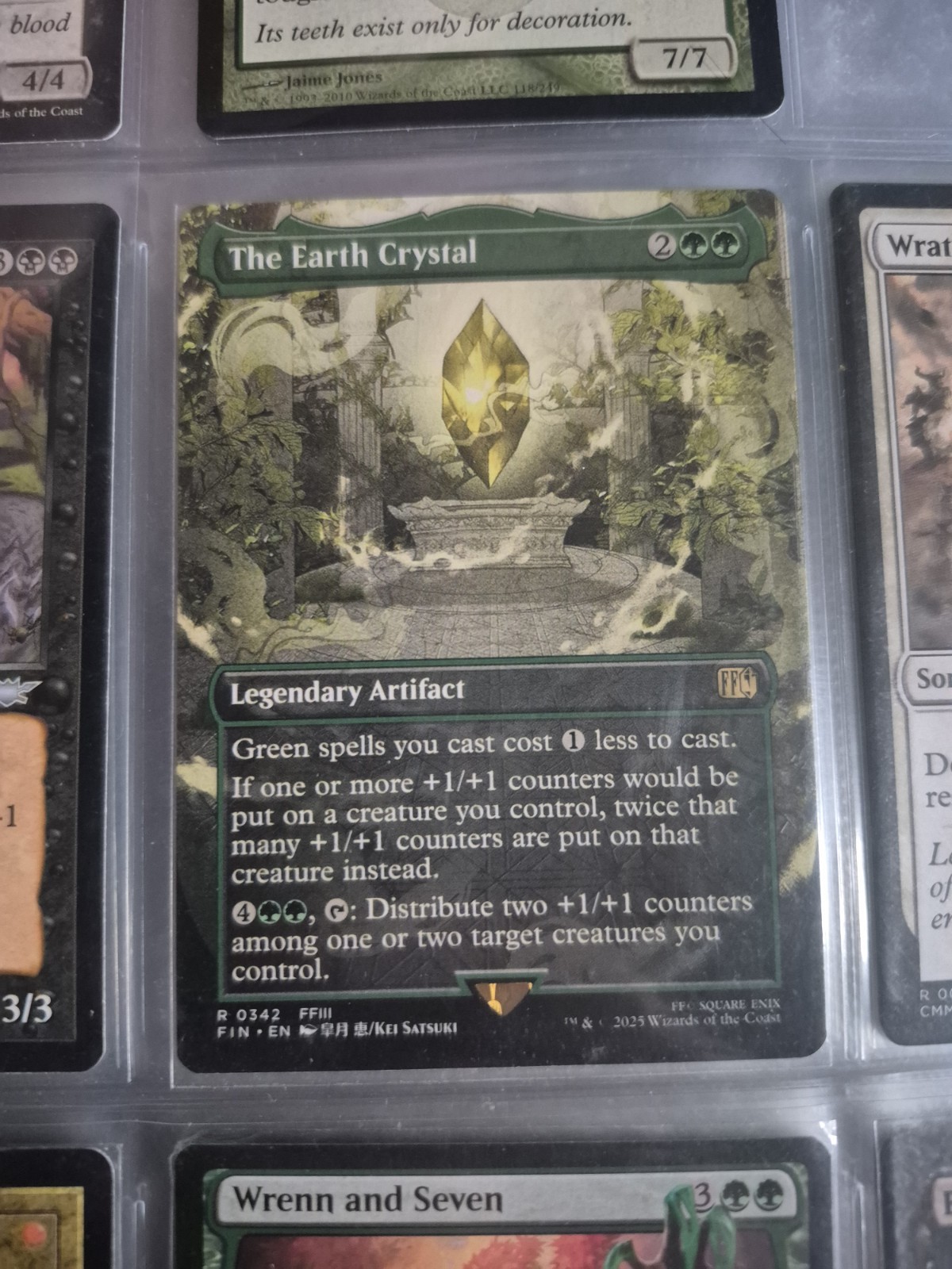 The Earth Crystal Final Fantasy Borderless Regular Card NM 0342