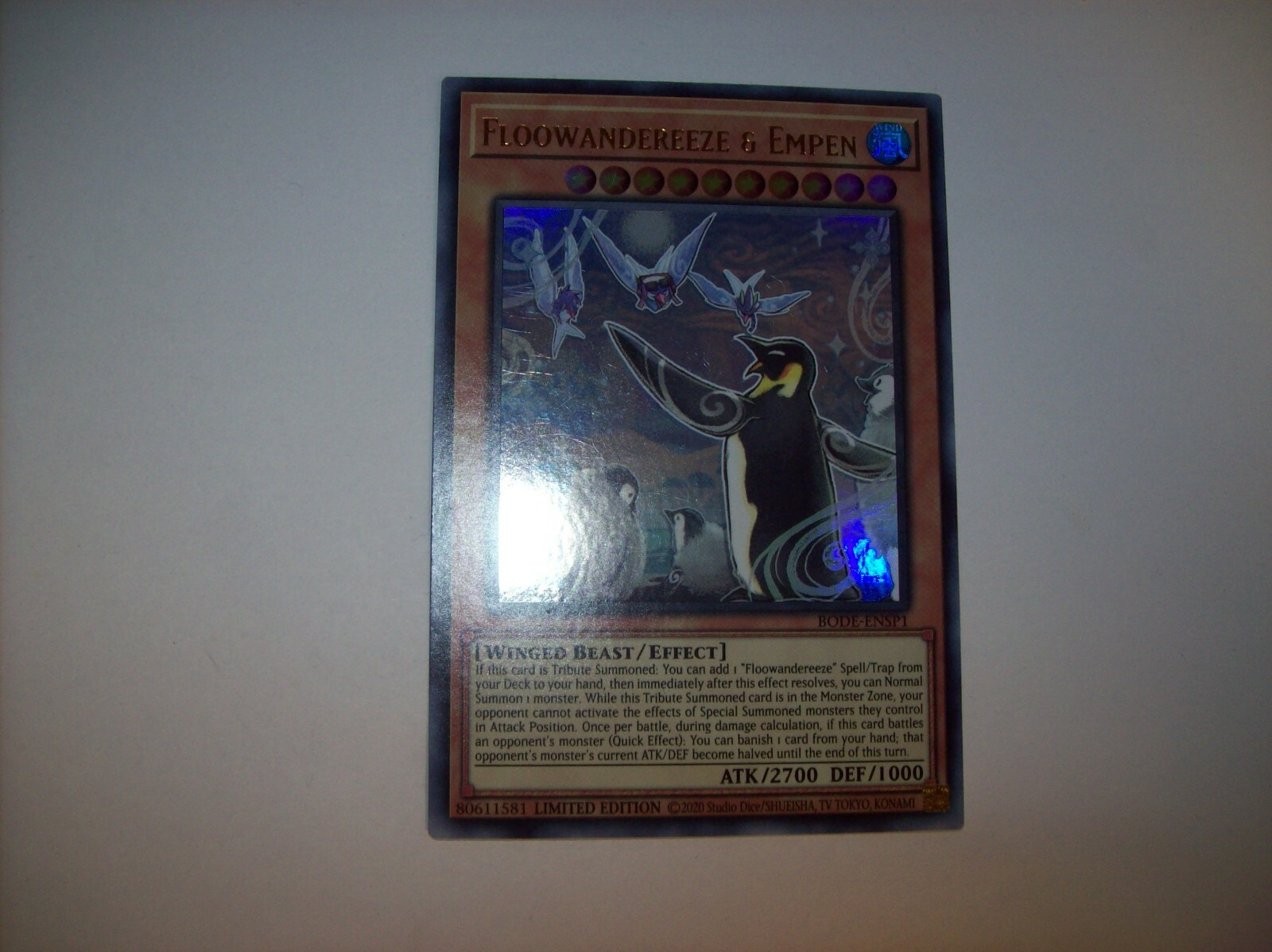 Yugioh Floowandereeze & Empen NM Promo BODE-ENSP1 Limited Edition Free Shipping
