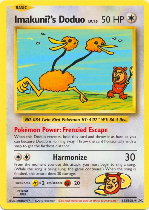 Lightly Played Imakuni?’s Doduo – 112/108 – Secret Rare Pokemon Evolutions