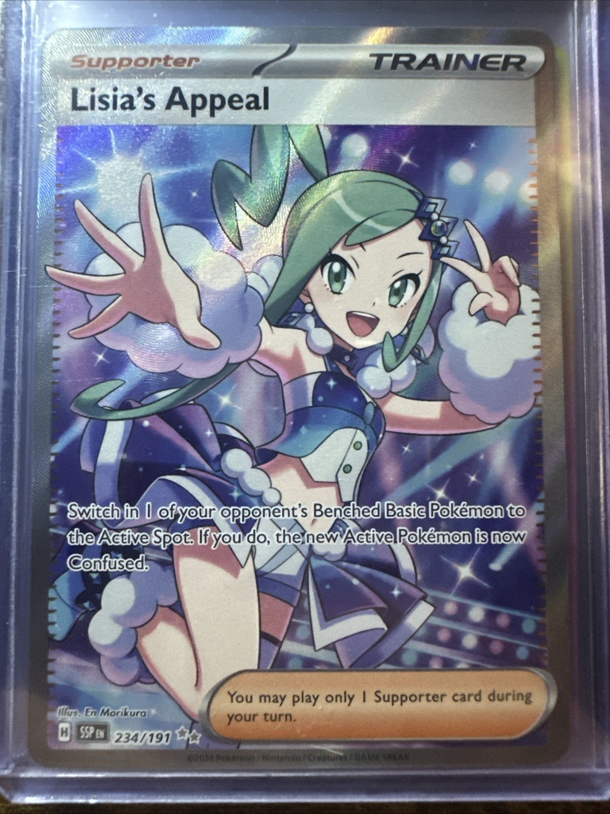 Lisias Appeal 234/191 Ultra Rare, Surging Sparks, Full Art Holo, Pokemon TCG, NM