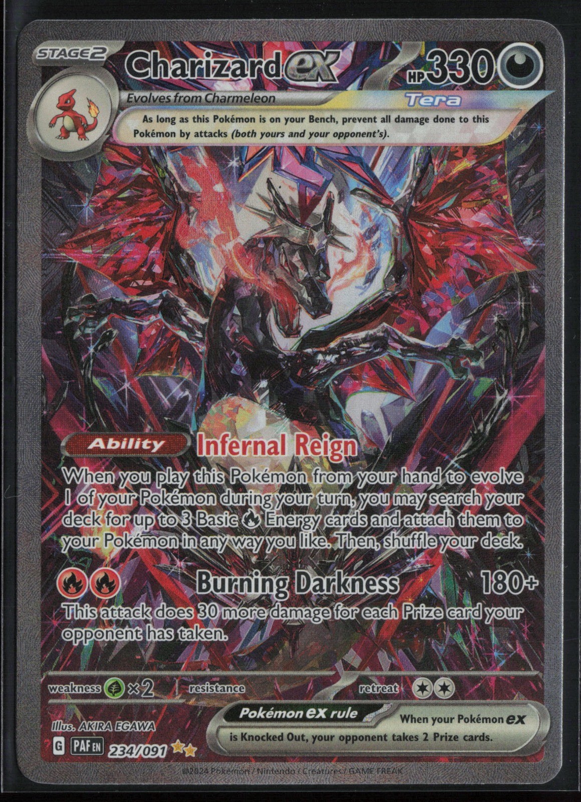 Charizard ex – 234/091 SV: Paldean Fates LP Special Illustration Rare