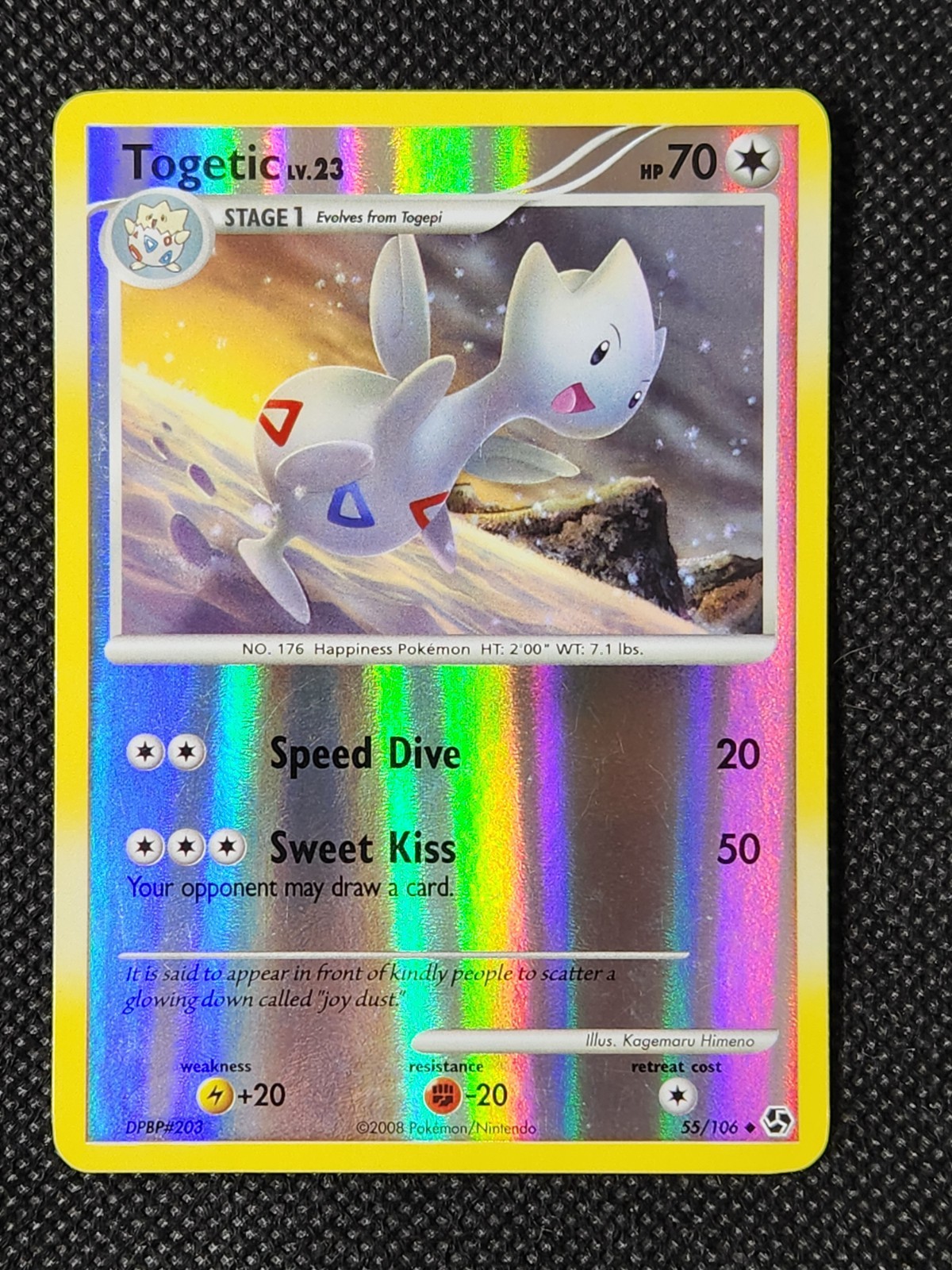 Played (LP) Togetic Reverse-Holo #55 Great Encounters Pokemon TCG