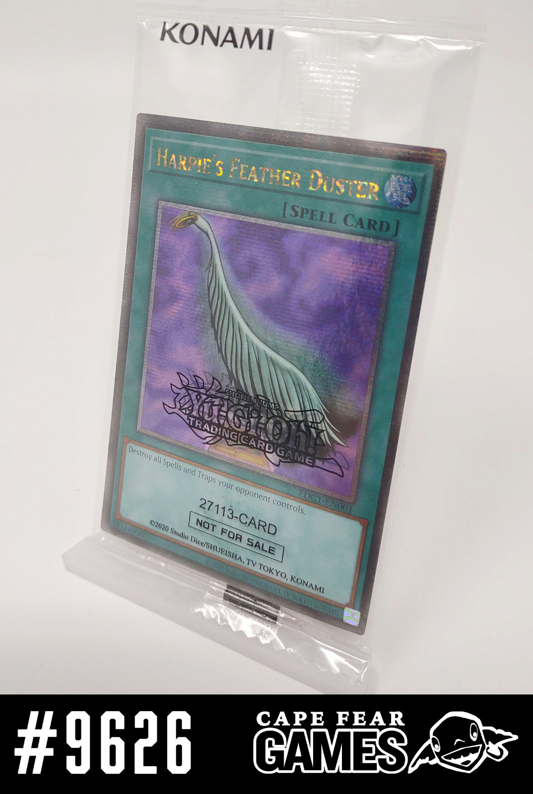 Harpie’s Feather Duster (Alt Art), EDC1 – Early Days Promo – Sealed – #9626