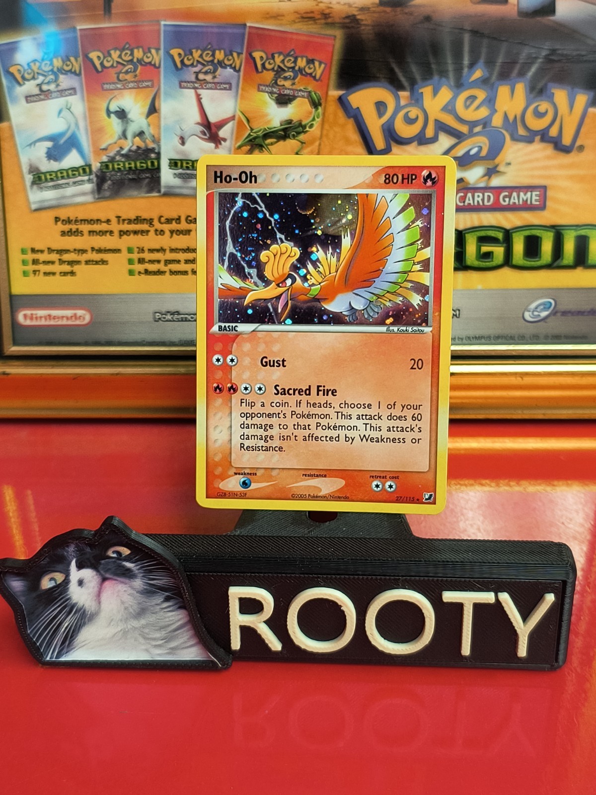 Ho-Oh 27/115 Cosmos Holo Rare Unseen Forces Pokemon TCG HOLO BLEED SWIRL🌀🌟