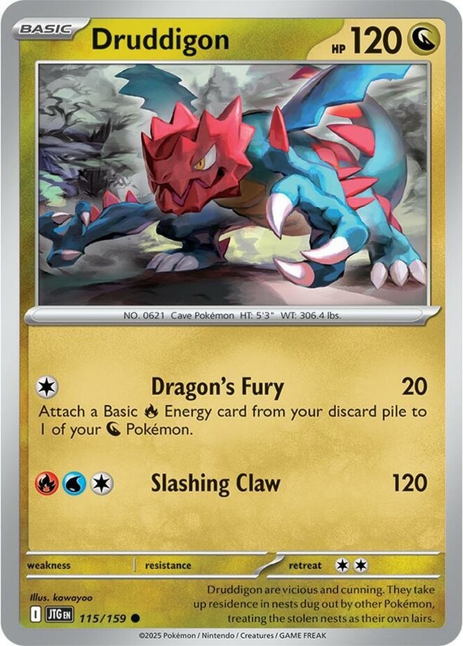 Druddigon – 115/159 – Common – Near Mint