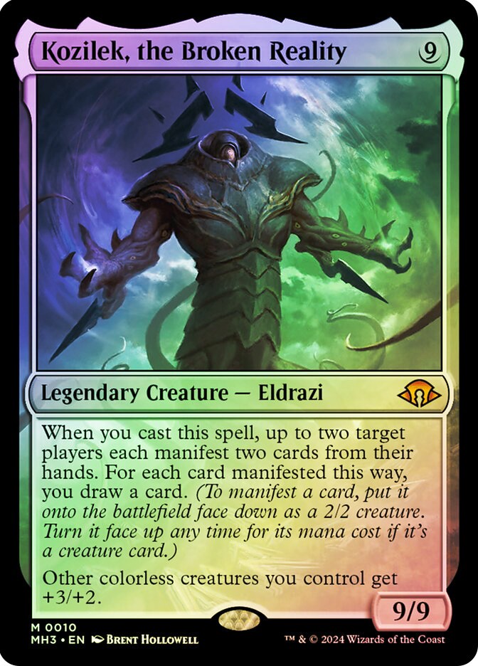 MTG FOIL Kozilek, the Broken Reality – Modern Horizons 3 #010