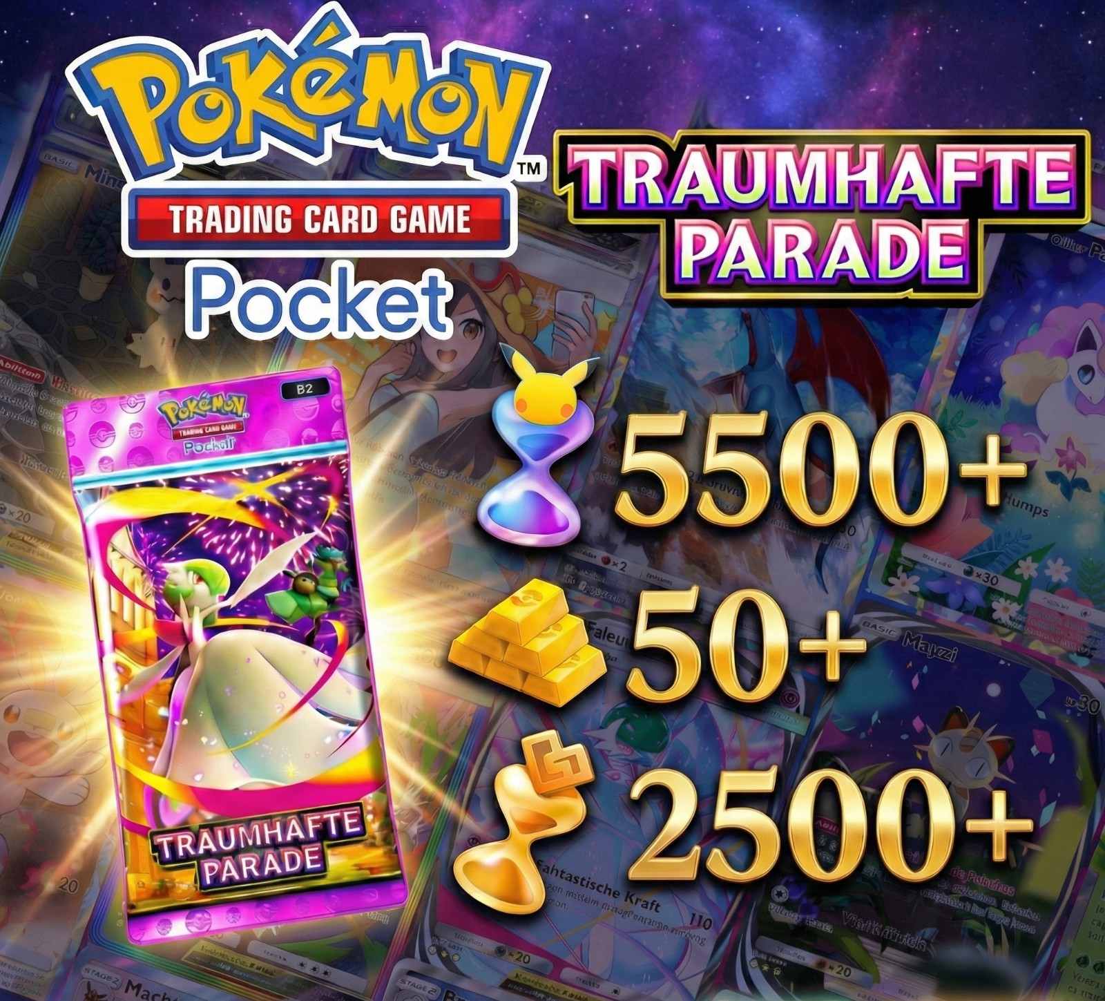 Pokemon TCG Pocket Acount | 5200-5500+ Hourglass [ Instant ]