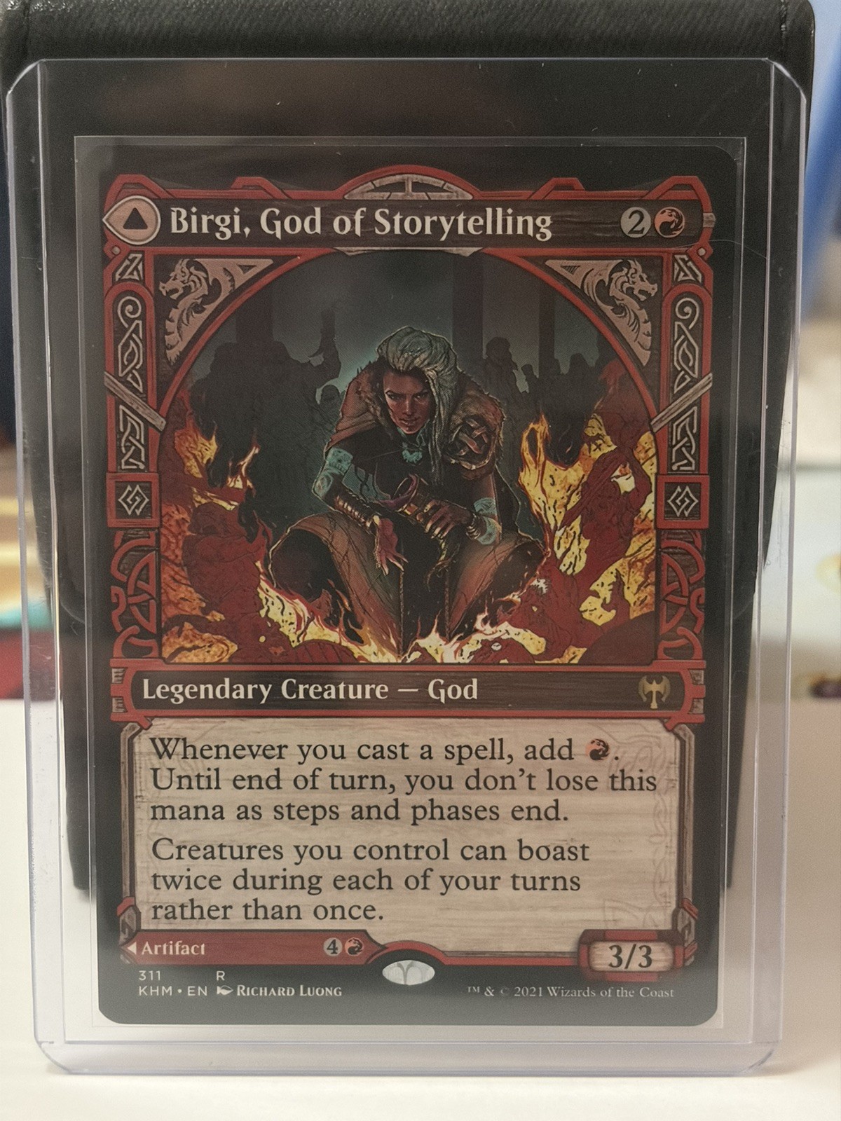 MTG-Birgi God of Storytelling/Harnfel Horn of Bounty (Showcase) #311 (KHM) (NM)
