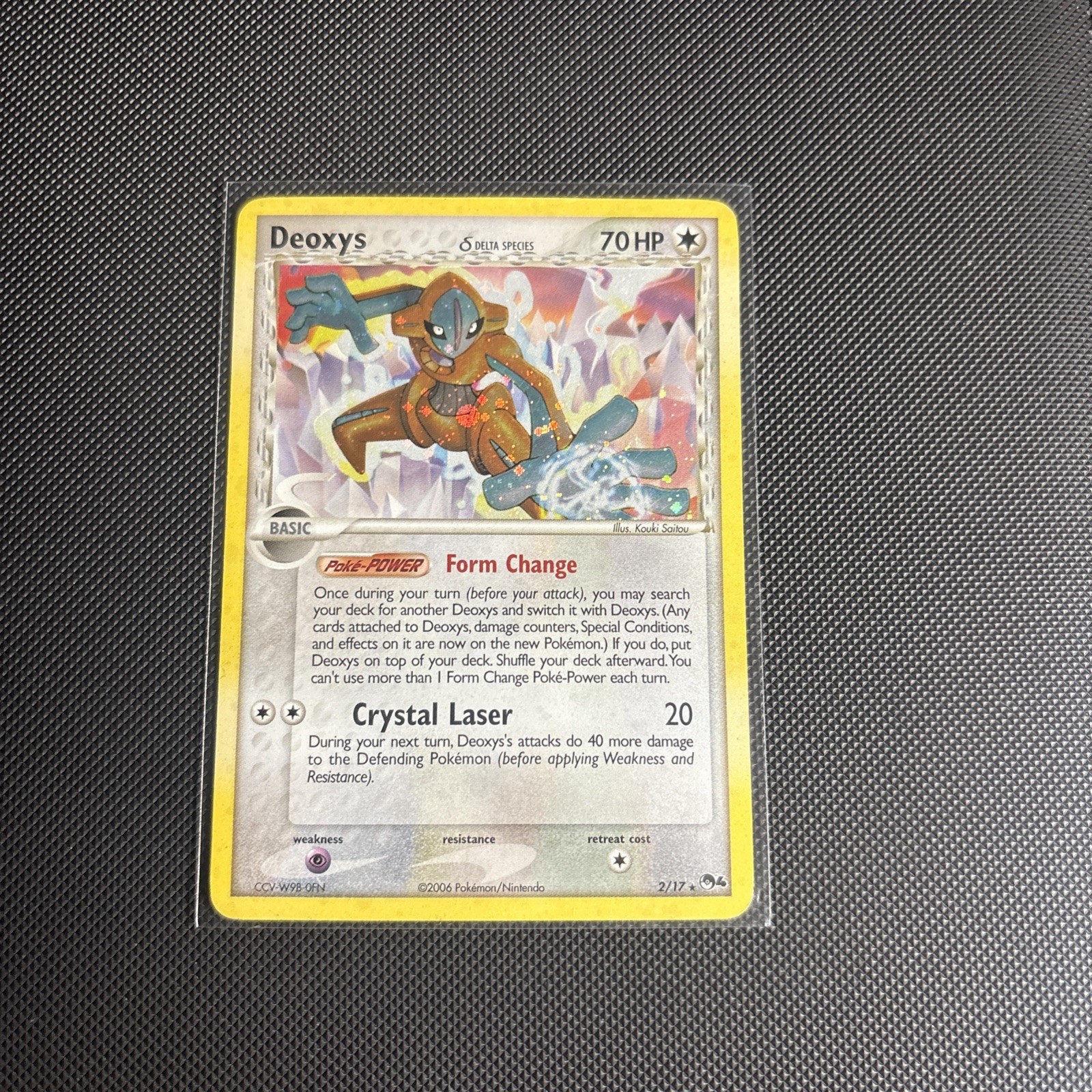 Pokémon TCG 2006 Pop Series Deoxys Holo Card 2/17 Rare