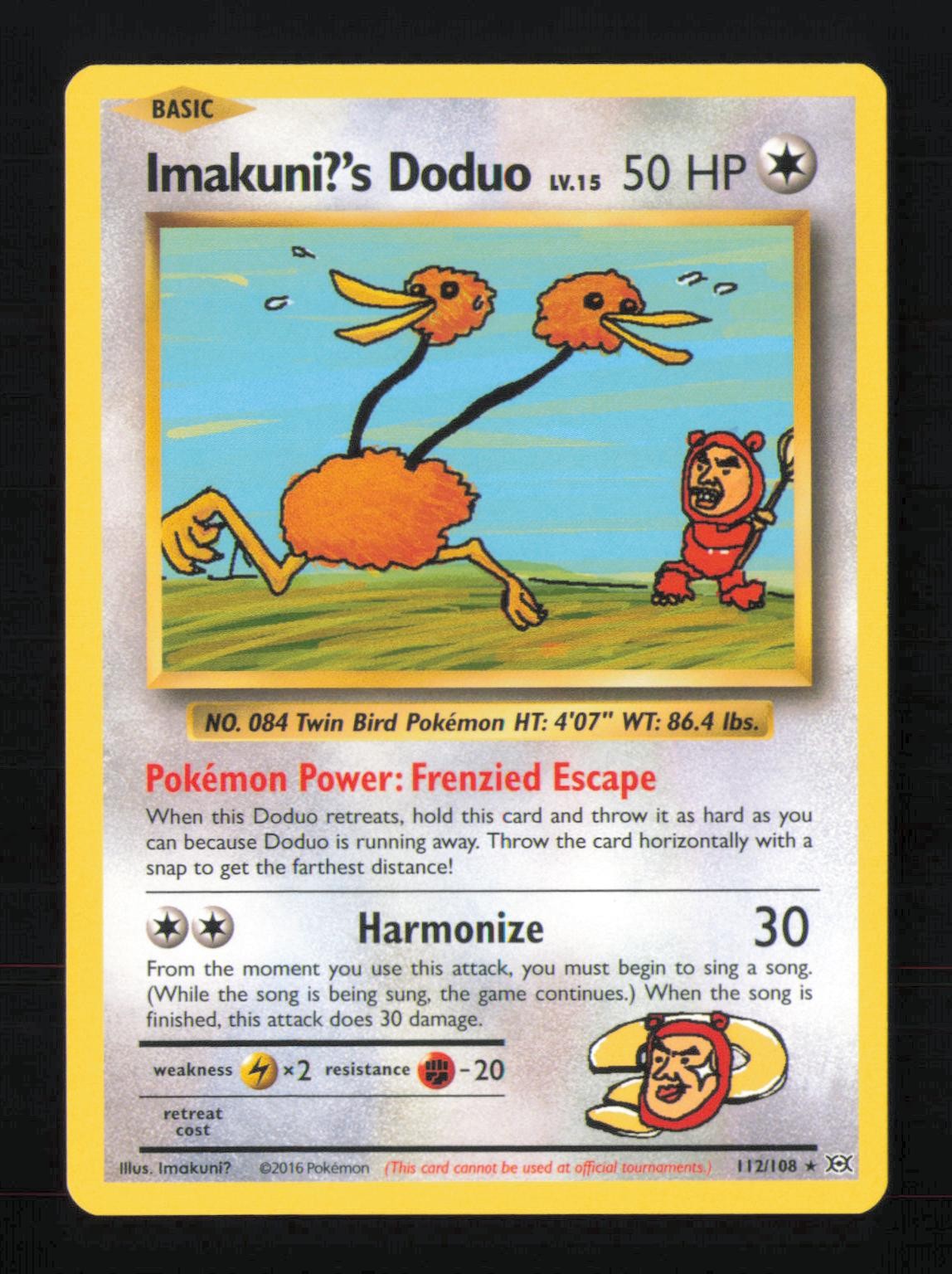 Imakuni?’s Doduo 112/108 Secret Rare Evolutions Pokemon LP