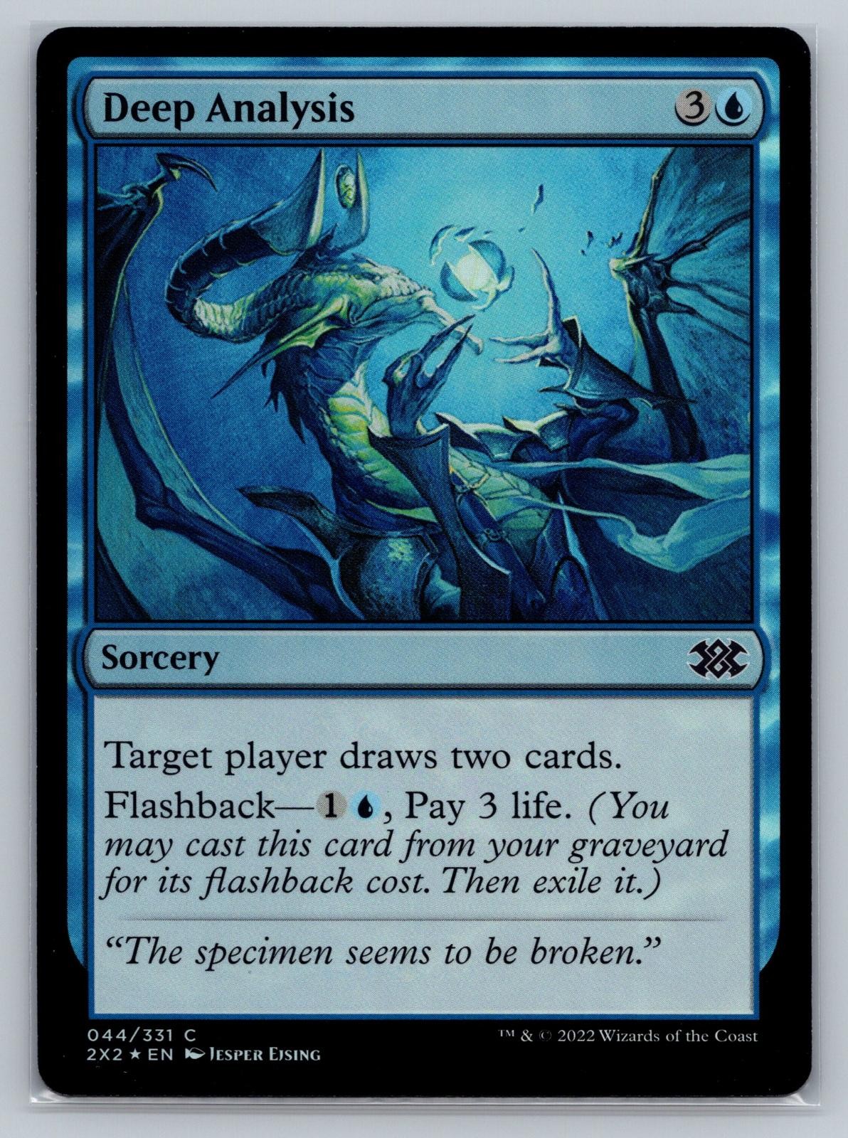 Deep Analysis 44 Foil Double Masters 2022 Magic: The Gathering C NM Ejsing