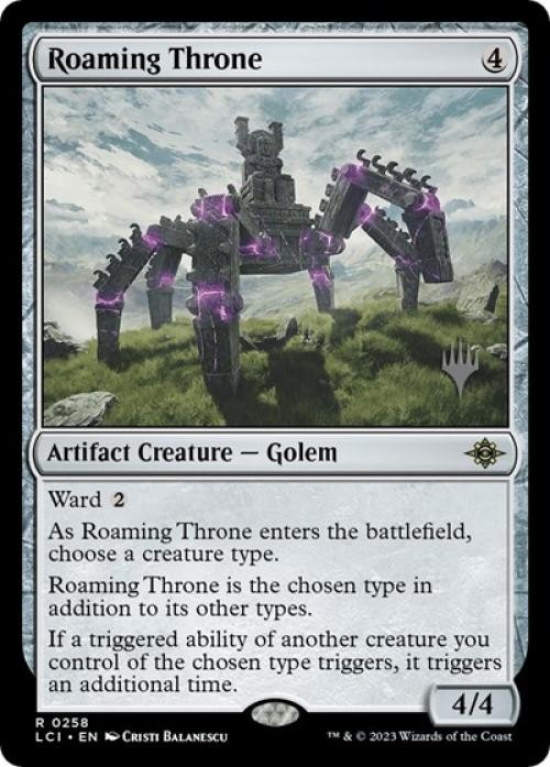 MTG English Roaming Throne NM Normal Promo Pack: The Lost Caverns of Ixalan