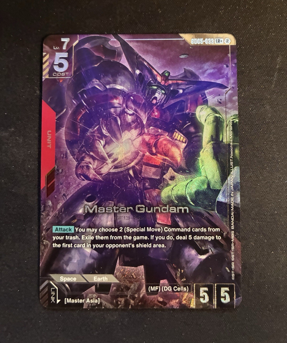 Bandai Gundam Card Game: Master Gundam (LR+) – Freedom Ascension (GD05)